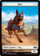 Dog // Goblin Double-Sided Token [Tarkir: Dragonstorm Commander Tokens] | Black Swamp Games