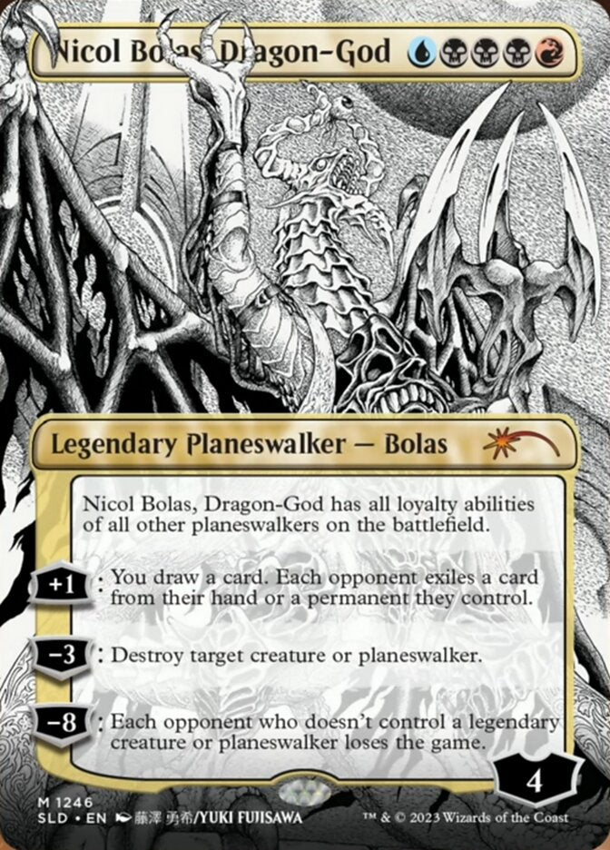 Nicol Bolas, Dragon-God (Borderless) [Secret Lair Drop Series] | Black Swamp Games