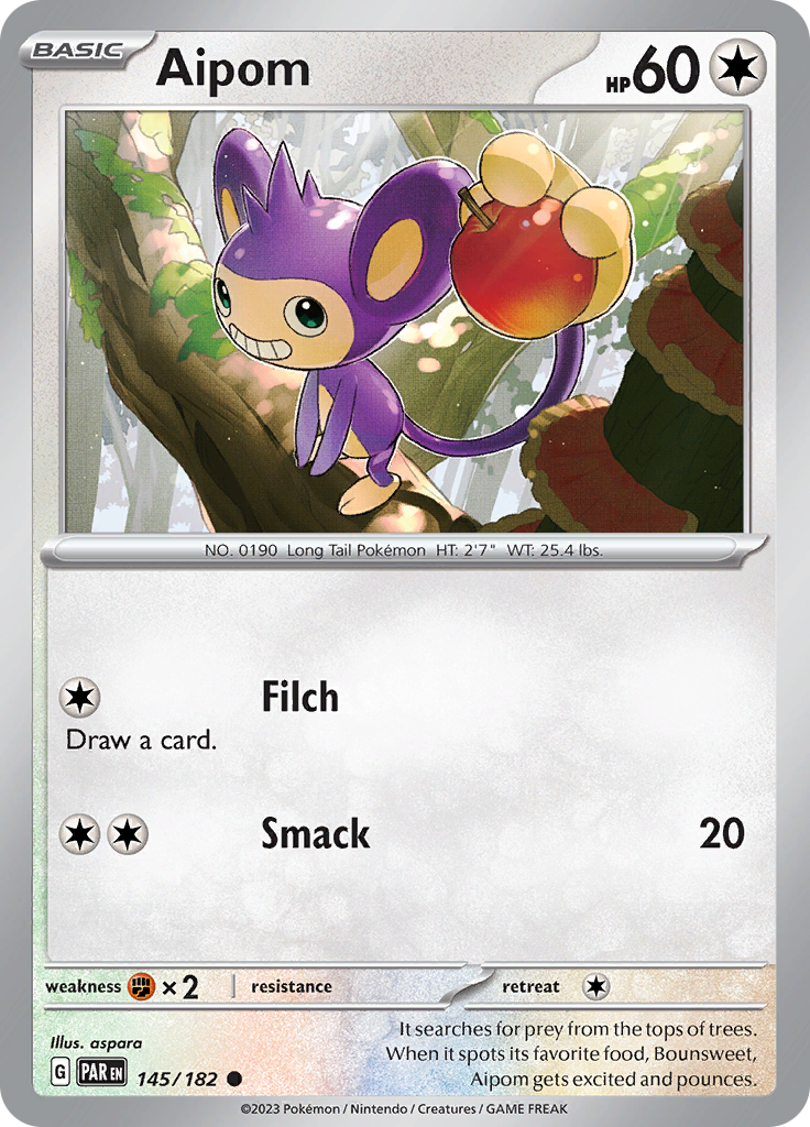 Aipom (145/182) [Scarlet & Violet: Paradox Rift] | Black Swamp Games