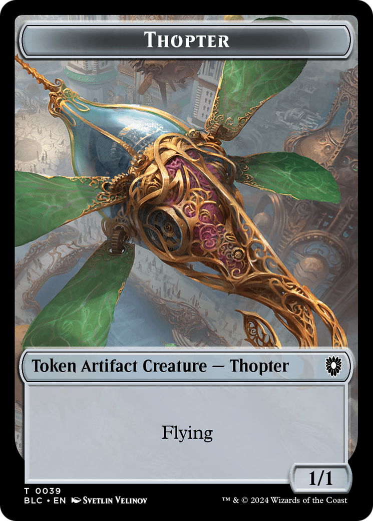 Goblin // Thopter Double-Sided Token [Bloomburrow Commander Tokens] | Black Swamp Games