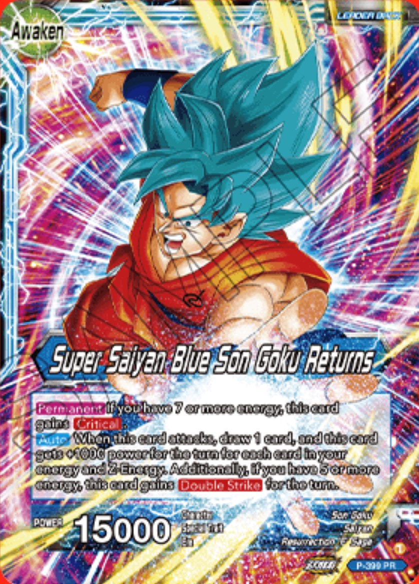 Son Goku // Super Saiyan Blue Son Goku Returns (P-399) [Promotion Cards] | Black Swamp Games