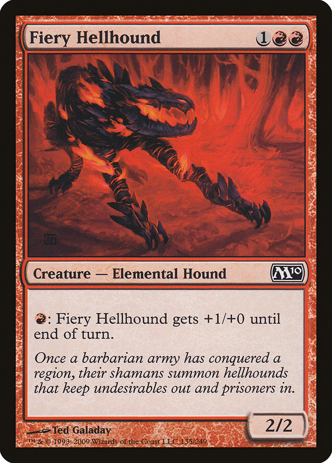 Fiery Hellhound [Magic 2010] | Black Swamp Games