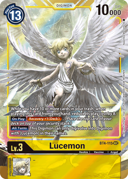 Lucemon [BT4-115] (Alternate Art) [Great Legend] | Black Swamp Games