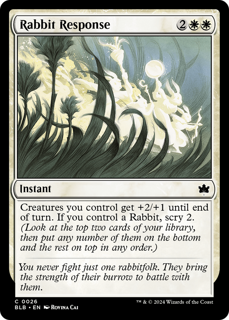 Rabbit Response [Bloomburrow] | Black Swamp Games