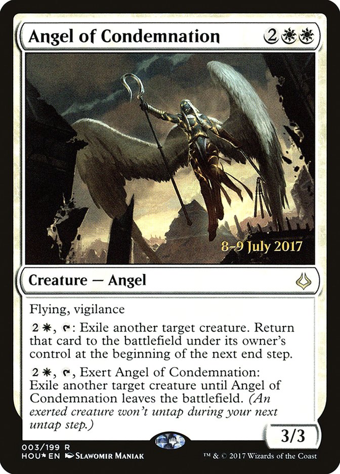 Angel of Condemnation [Hour of Devastation Prerelease Promos] | Black Swamp Games