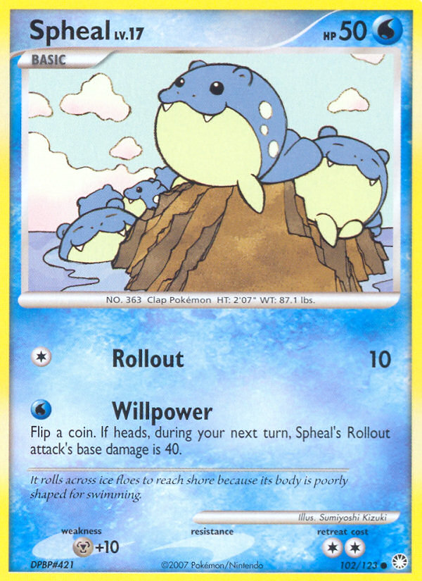 Spheal (102/123) [Diamond & Pearl: Mysterious Treasures] | Black Swamp Games