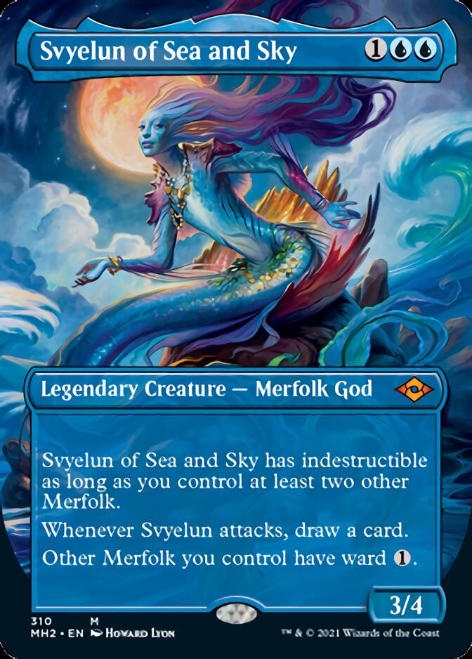 Svyelun of Sea and Sky (Borderless Alternate Art) [Modern Horizons 2] | Black Swamp Games