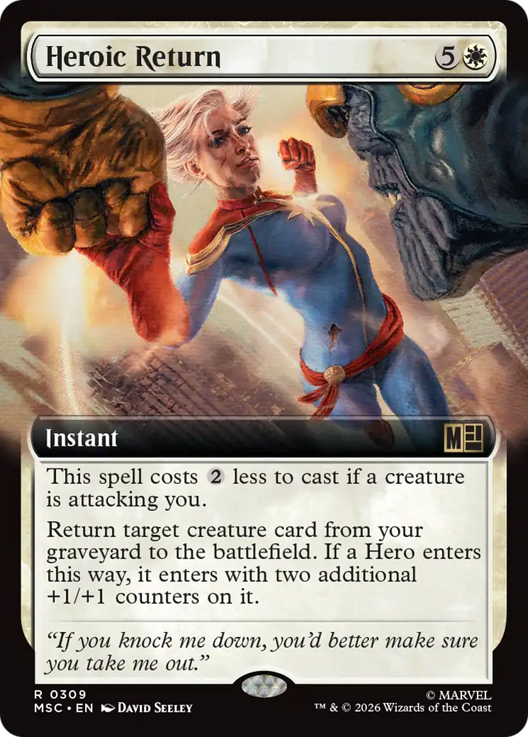 Heroic Return (Extended Art) [Marvel Super Heroes Commander] | Black Swamp Games