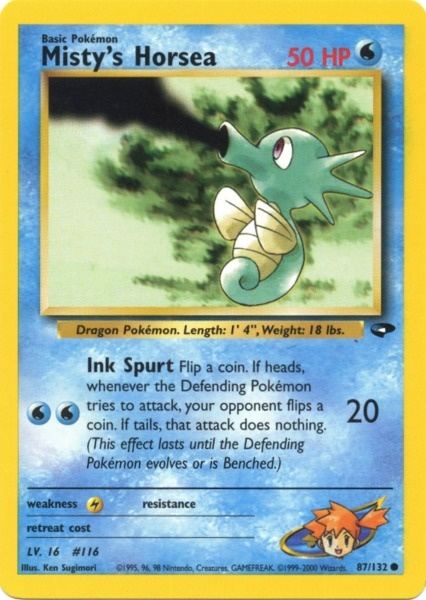 Misty's Horsea (87/132) [Gym Challenge Unlimited] | Black Swamp Games