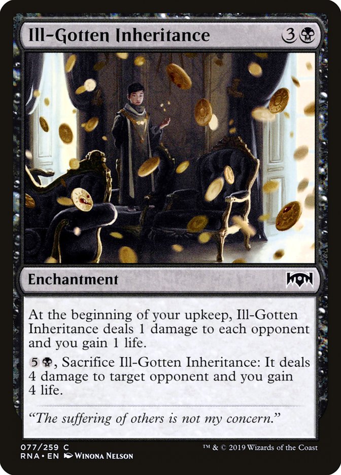 Ill-Gotten Inheritance [Ravnica Allegiance] | Black Swamp Games