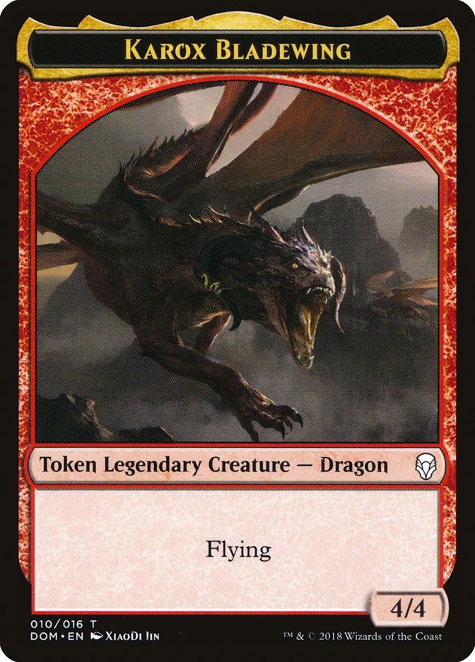 Karox Bladewing Token [Dominaria Tokens] | Black Swamp Games