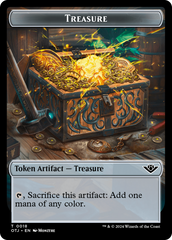 Treasure // Map Double-Sided Token [Outlaws of Thunder Junction Tokens] | Black Swamp Games
