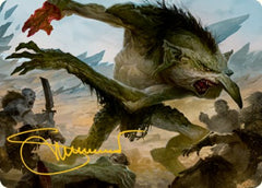 Troll Art Card (Gold-Stamped Signature) [Dungeons & Dragons: Adventures in the Forgotten Realms Art Series] | Black Swamp Games