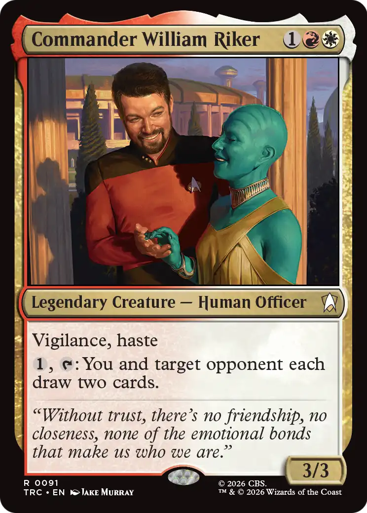 Commander William Riker (Surge Foil) [Star Trek Commander] | Black Swamp Games