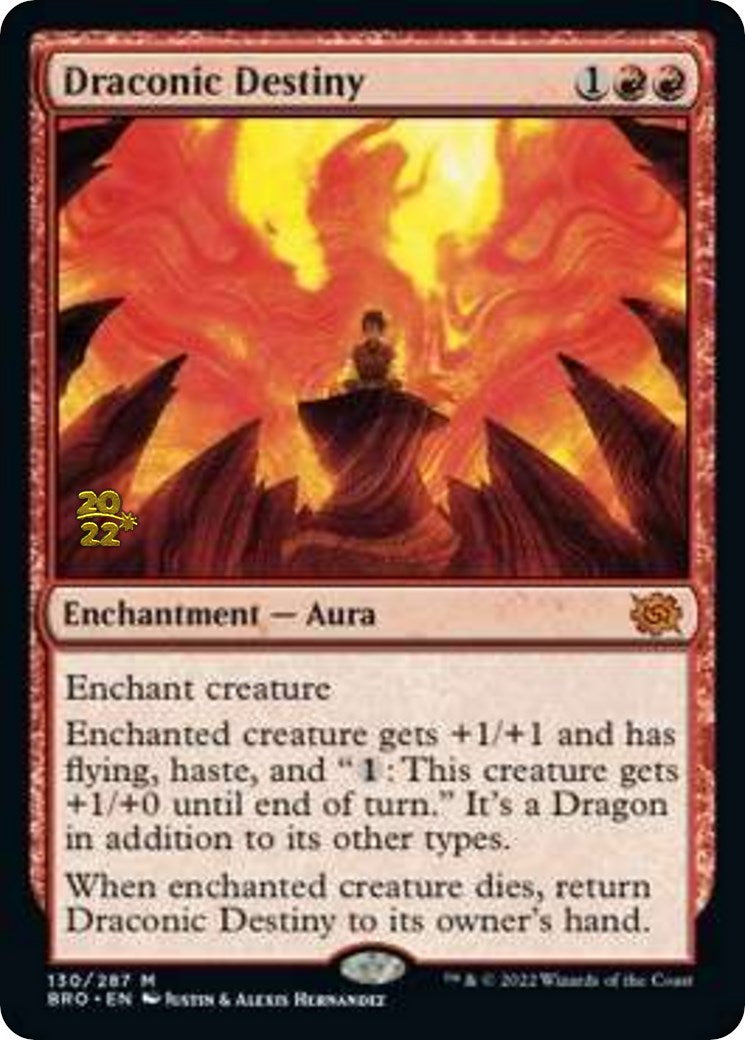 Draconic Destiny [The Brothers' War Prerelease Promos] | Black Swamp Games