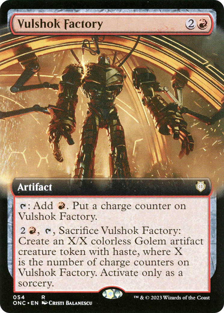 Vulshok Factory (Extended Art) [Phyrexia: All Will Be One Commander] | Black Swamp Games