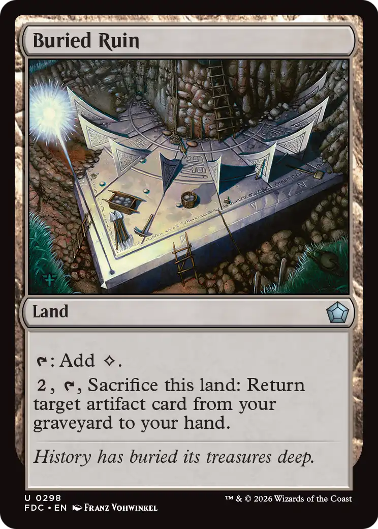 Buried Ruin [Foundations Commander] | Black Swamp Games