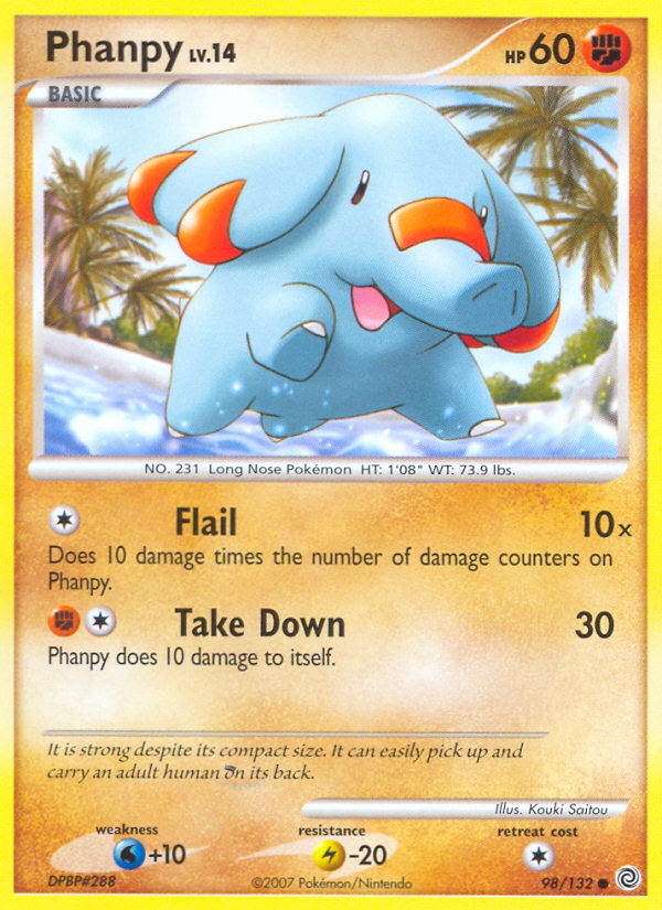 Phanpy (98/132) [Diamond & Pearl: Secret Wonders] | Black Swamp Games