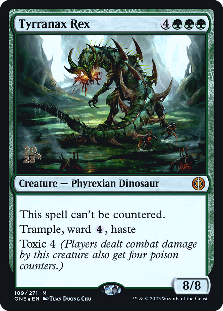 Tyrranax Rex [Phyrexia: All Will Be One Prerelease Promos] | Black Swamp Games