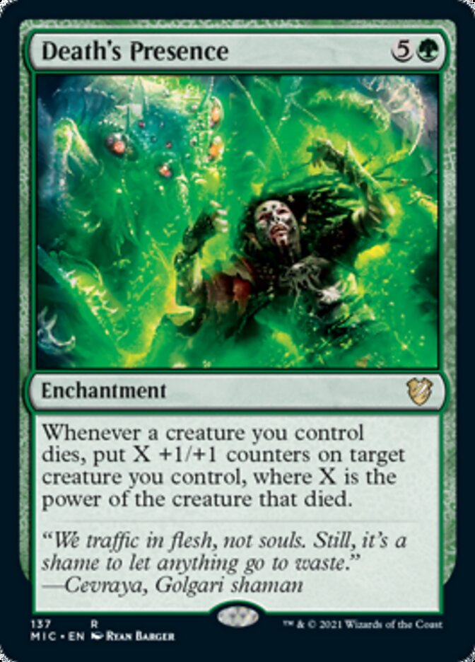 Death's Presence [Innistrad: Midnight Hunt Commander] | Black Swamp Games