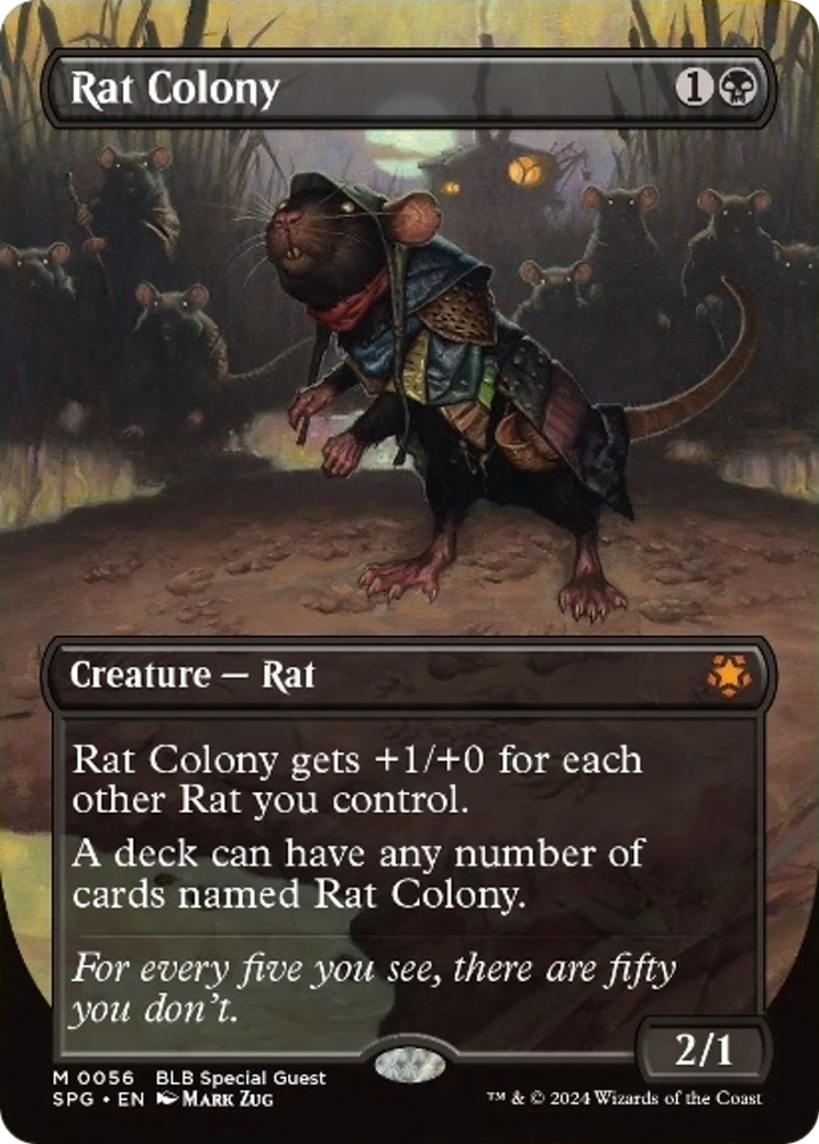 Rat Colony (Borderless) [Bloomburrow Special Guests] | Black Swamp Games