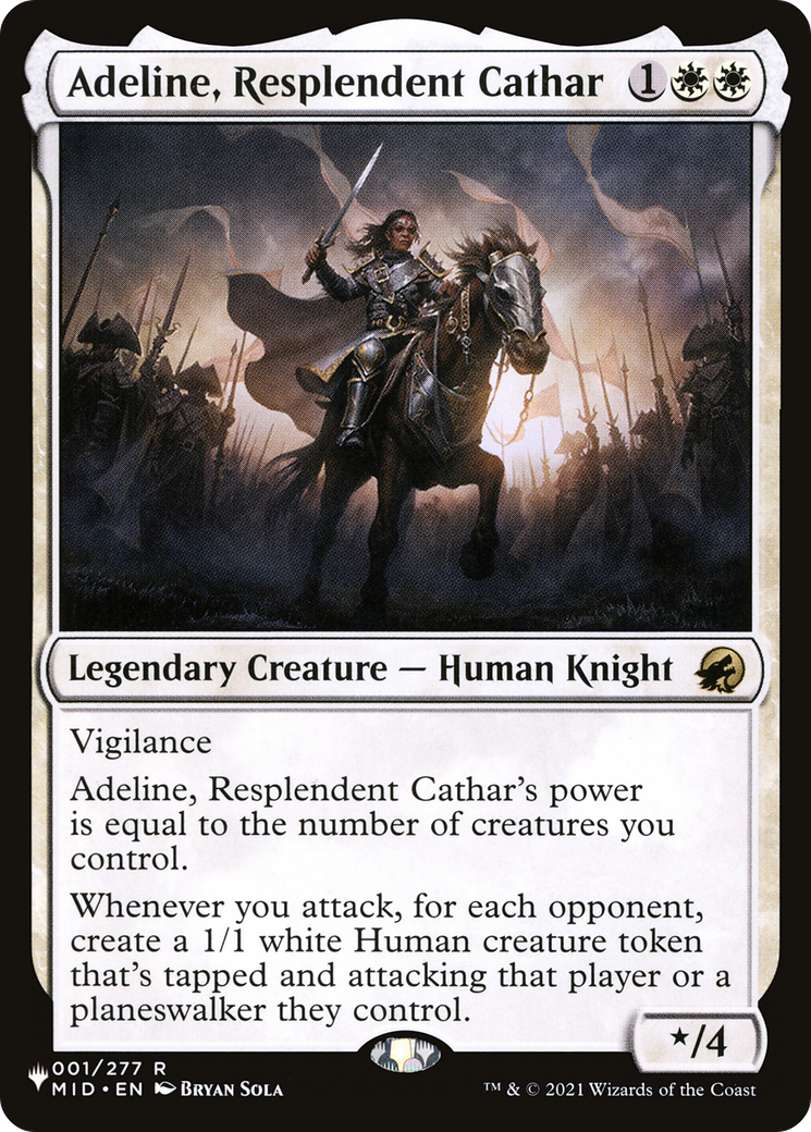 Adeline, Resplendent Cathar [The List] | Black Swamp Games