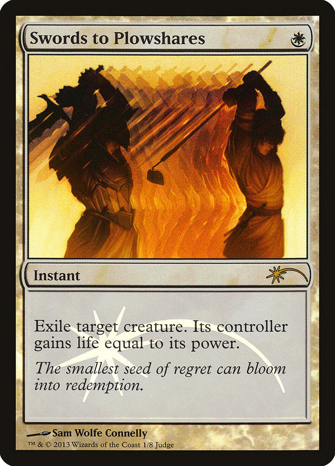 Swords to Plowshares [Judge Gift Cards 2013] | Black Swamp Games