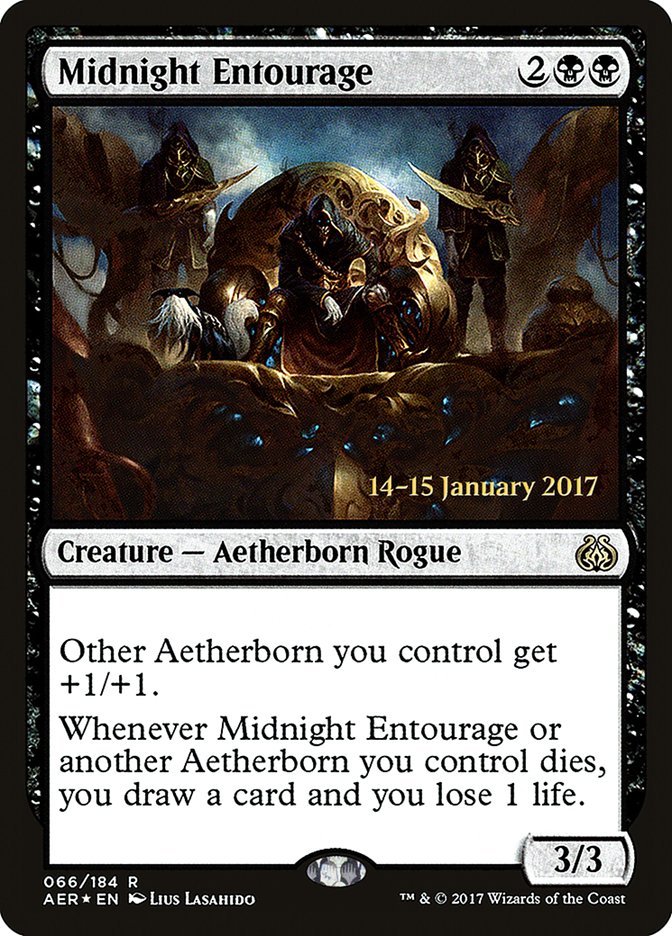 Midnight Entourage [Aether Revolt Prerelease Promos] | Black Swamp Games