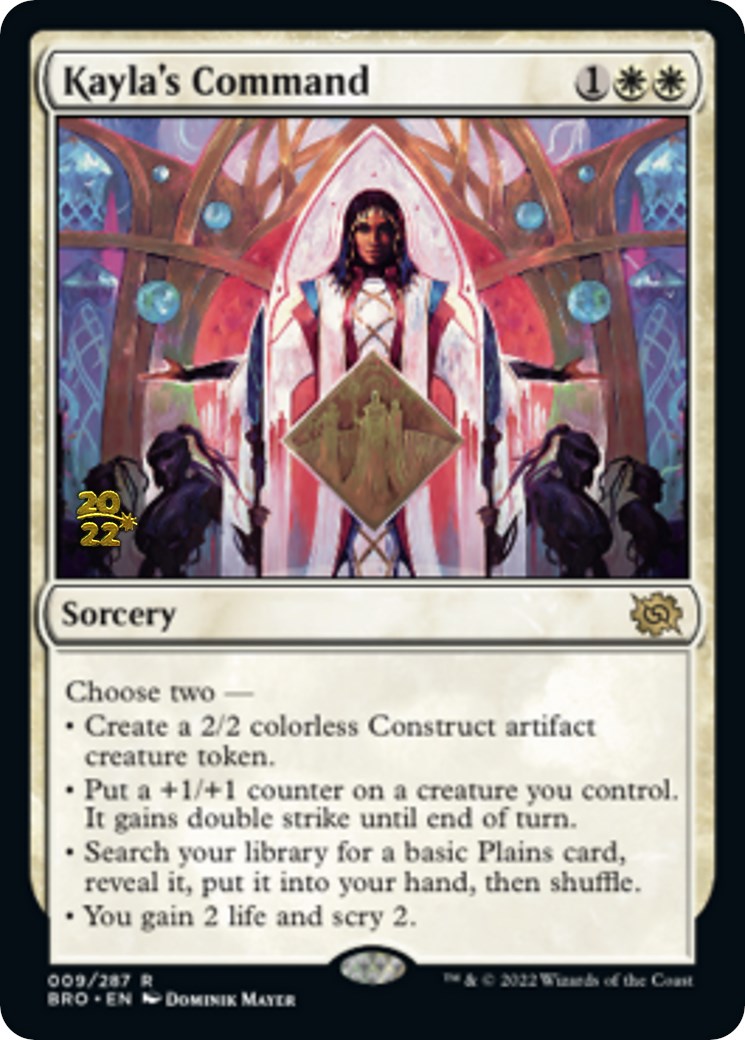 Kayla's Command [The Brothers' War Prerelease Promos] | Black Swamp Games