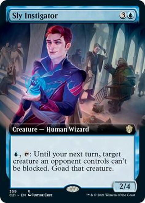 Sly Instigator (Extended Art) [Commander 2021] | Black Swamp Games