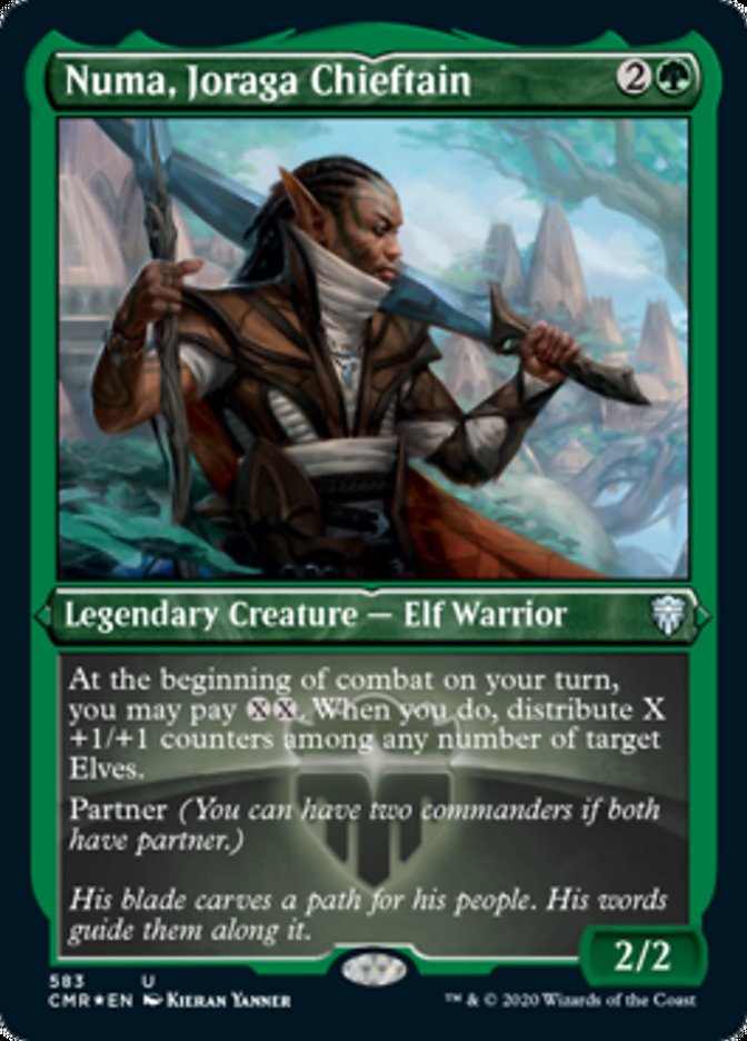 Numa, Joraga Chieftain (Etched) [Commander Legends] | Black Swamp Games