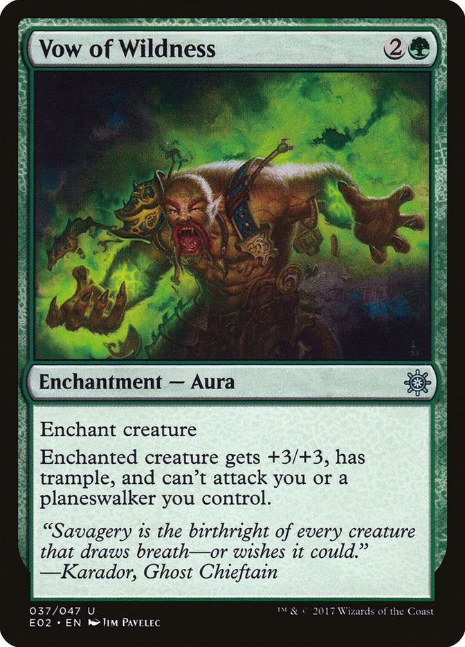 Vow of Wildness [Explorers of Ixalan] | Black Swamp Games
