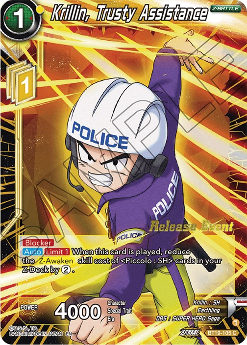 Krillin, Trusty Assistance (Fighter's Ambition Holiday Pack) (BT19-105) [Tournament Promotion Cards] | Black Swamp Games