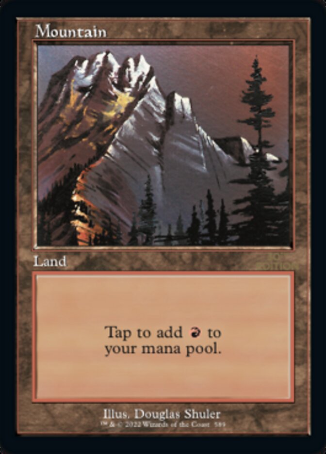 Mountain (Retro) (589) [30th Anniversary Edition] | Black Swamp Games