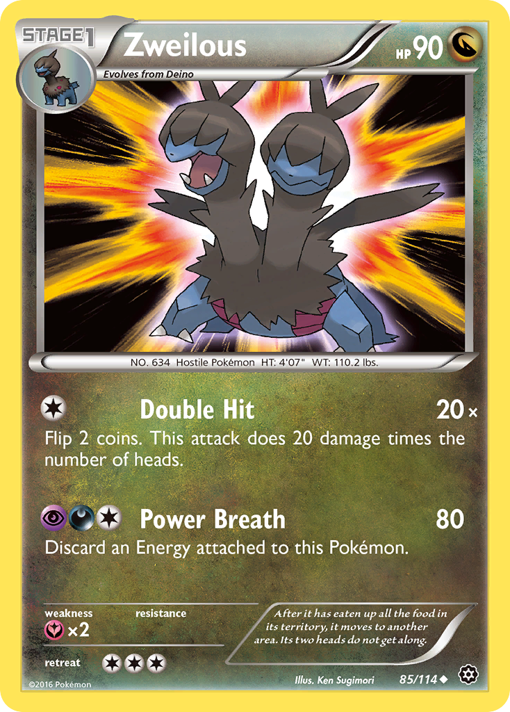 Zweilous (85/114) [XY: Steam Siege] | Black Swamp Games