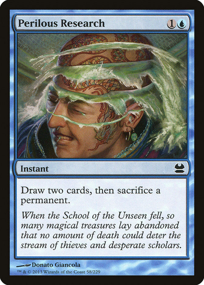 Perilous Research [Modern Masters] | Black Swamp Games