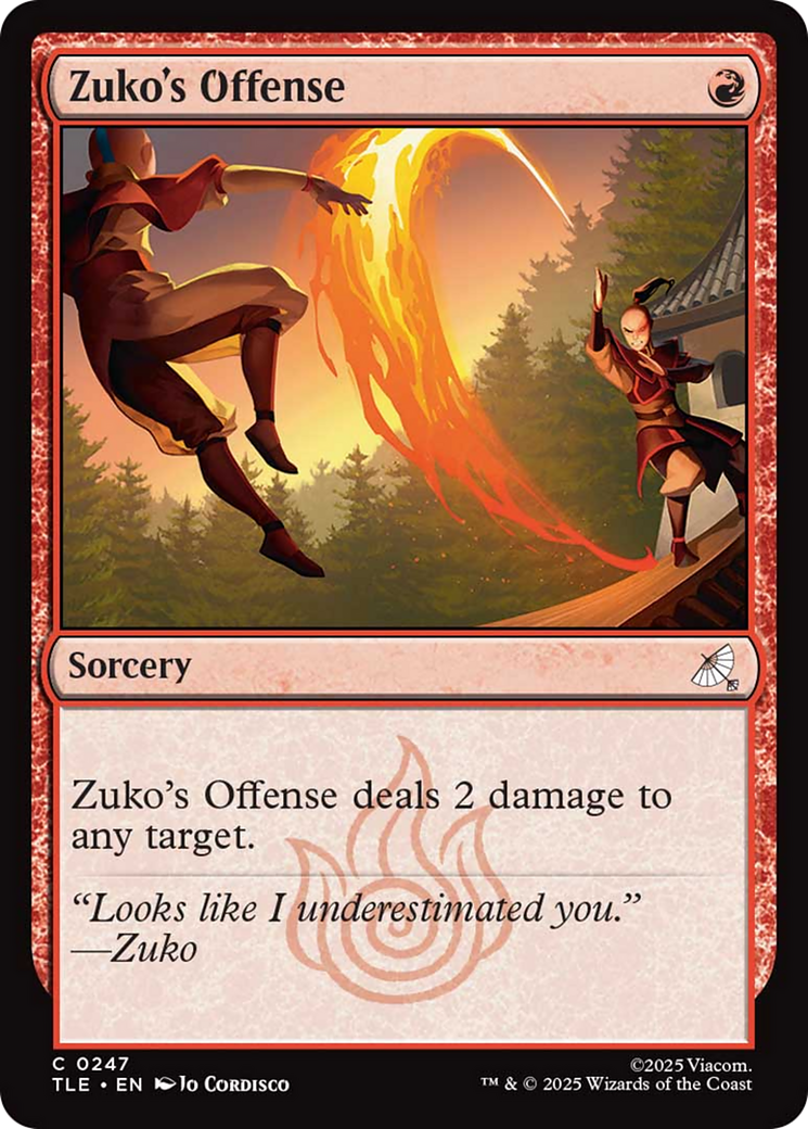 Zuko's Offense [Avatar: The Last Airbender: Eternal-Legal] | Black Swamp Games