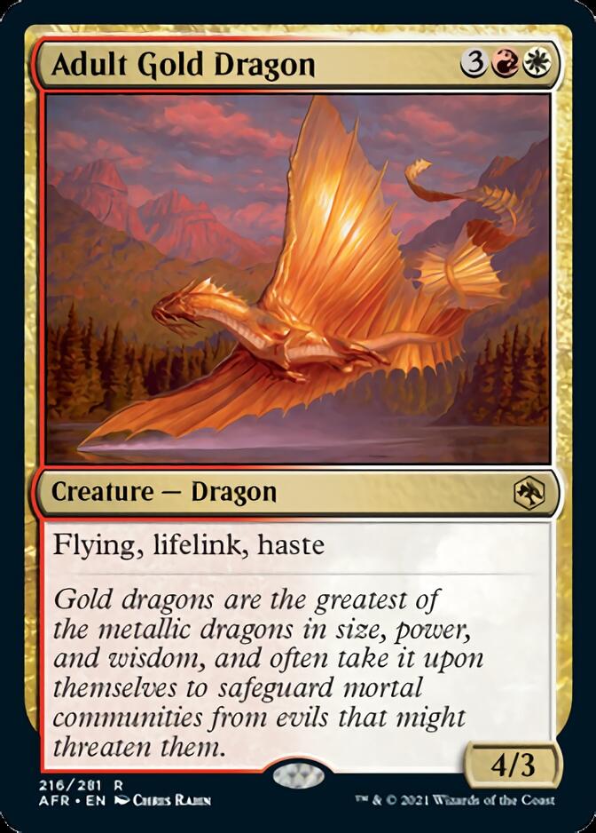 Adult Gold Dragon [Dungeons & Dragons: Adventures in the Forgotten Realms] | Black Swamp Games