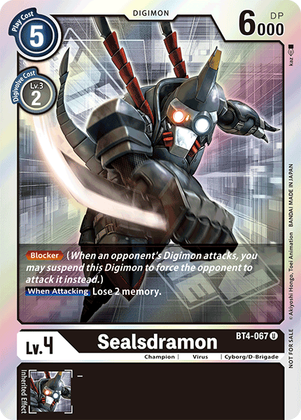 Sealsdramon [BT4-067] (Event Pack) [Great Legend Promos] | Black Swamp Games