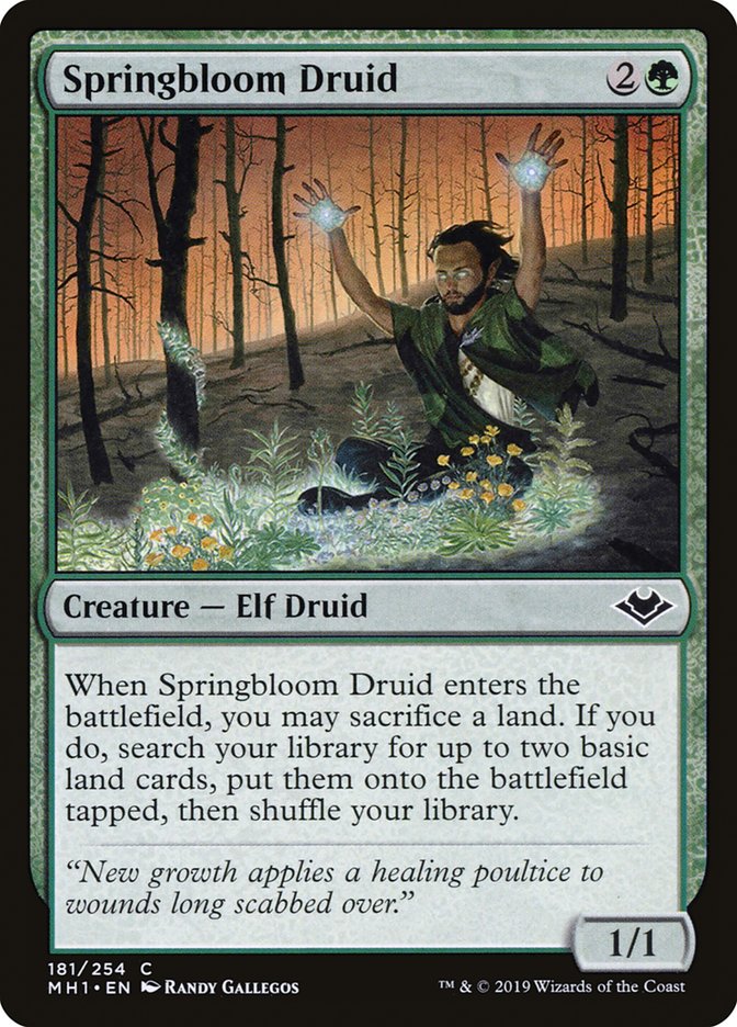 Springbloom Druid [Modern Horizons] | Black Swamp Games