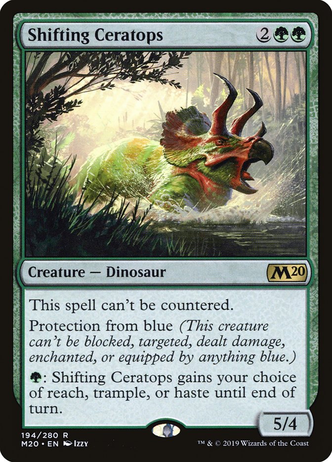 Shifting Ceratops [Core Set 2020] | Black Swamp Games