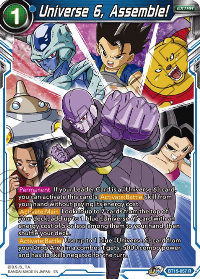 Universe 6, Assemble! (BT15-057) [Saiyan Showdown] | Black Swamp Games