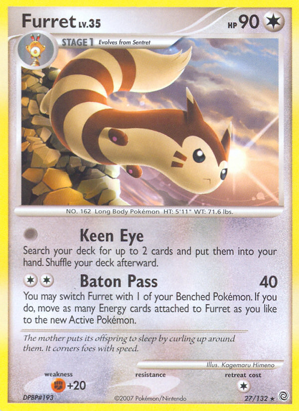 Furret (27/132) [Diamond & Pearl: Secret Wonders] | Black Swamp Games