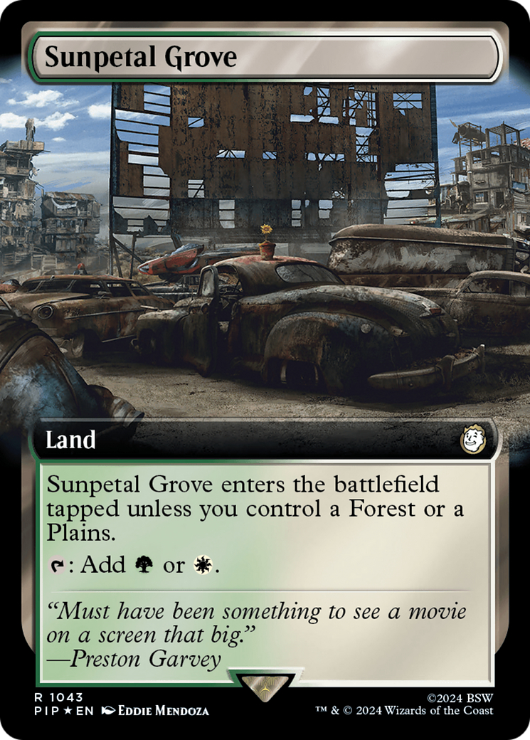 Sunpetal Grove (Extended Art) (Surge Foil) [Fallout] | Black Swamp Games