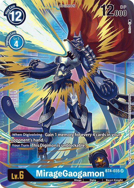 MirageGaogamon [BT4-035] (Alternate Art) [Great Legend] | Black Swamp Games