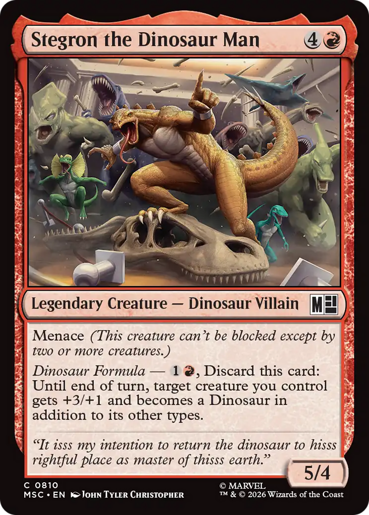 Stegron the Dinosaur Man [Marvel Super Heroes Commander] | Black Swamp Games