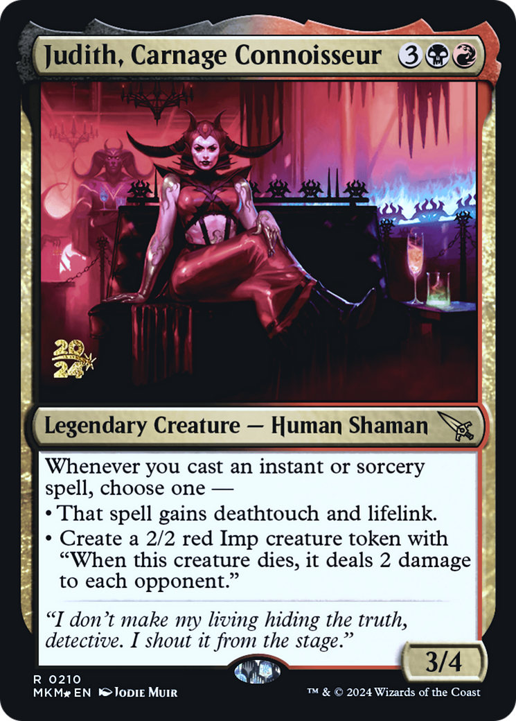 Judith, Carnage Connoisseur [Murders at Karlov Manor Prerelease Promos] | Black Swamp Games