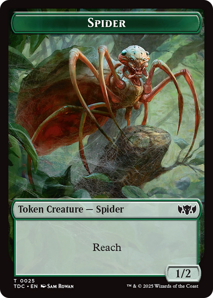 Spider // Bird Double-Sided Token [Tarkir: Dragonstorm Commander Tokens] | Black Swamp Games