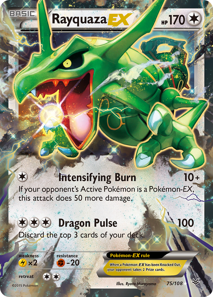 Rayquaza EX (75/108) [XY: Roaring Skies] | Black Swamp Games