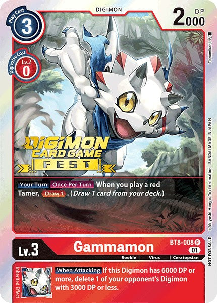 Gammamon [BT8-008] (Digimon Card Game Fest 2022) [New Awakening Promos] | Black Swamp Games